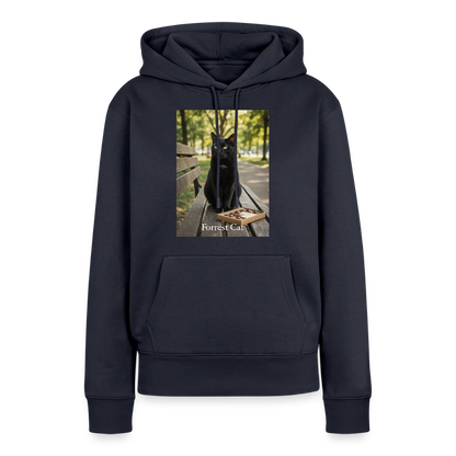 Forrest Cat – Krümel wartet | Frauen Premium Hoodie - Navy