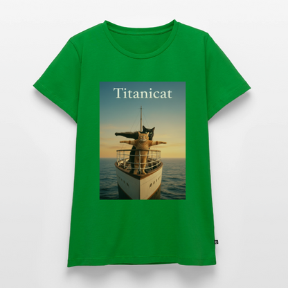 Titanicat – Ich bin der König der Kratzbäume | Frauen Premium T-Shirt - Grün