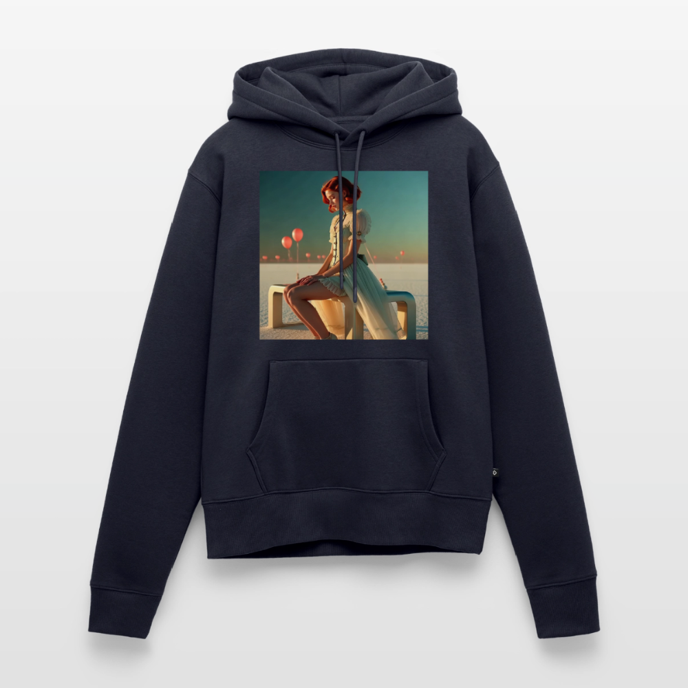 Leise Gedanken bei lauter Farben | Frauen Premium Hoodie - Navy