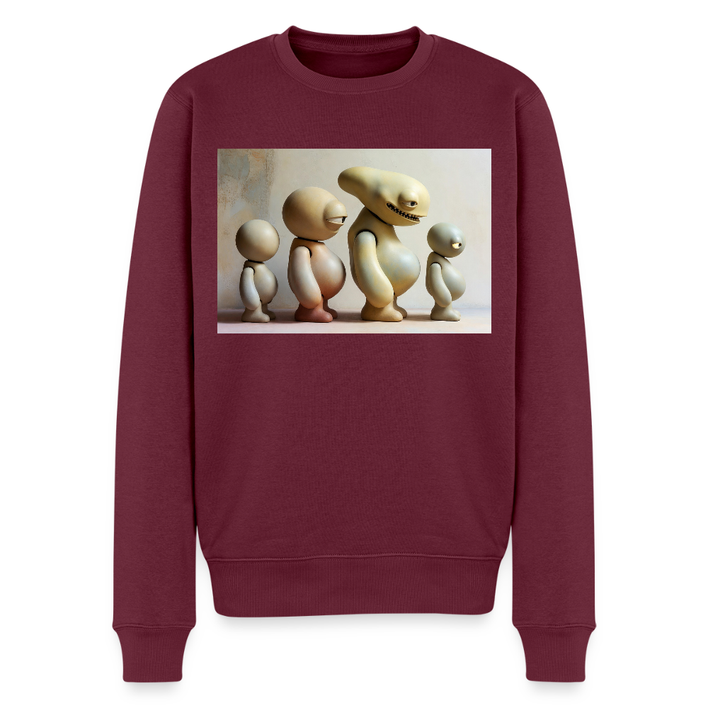 So wachsen wir also |  Männer Premium Pullover - Burgunderrot