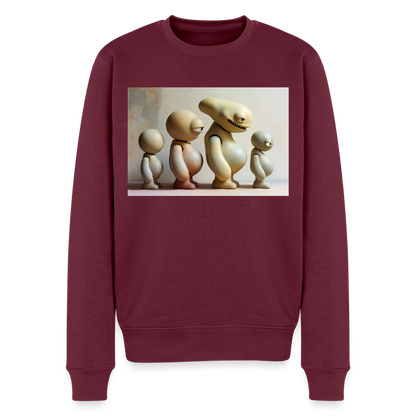 So wachsen wir also |  Männer Premium Pullover - Burgunderrot