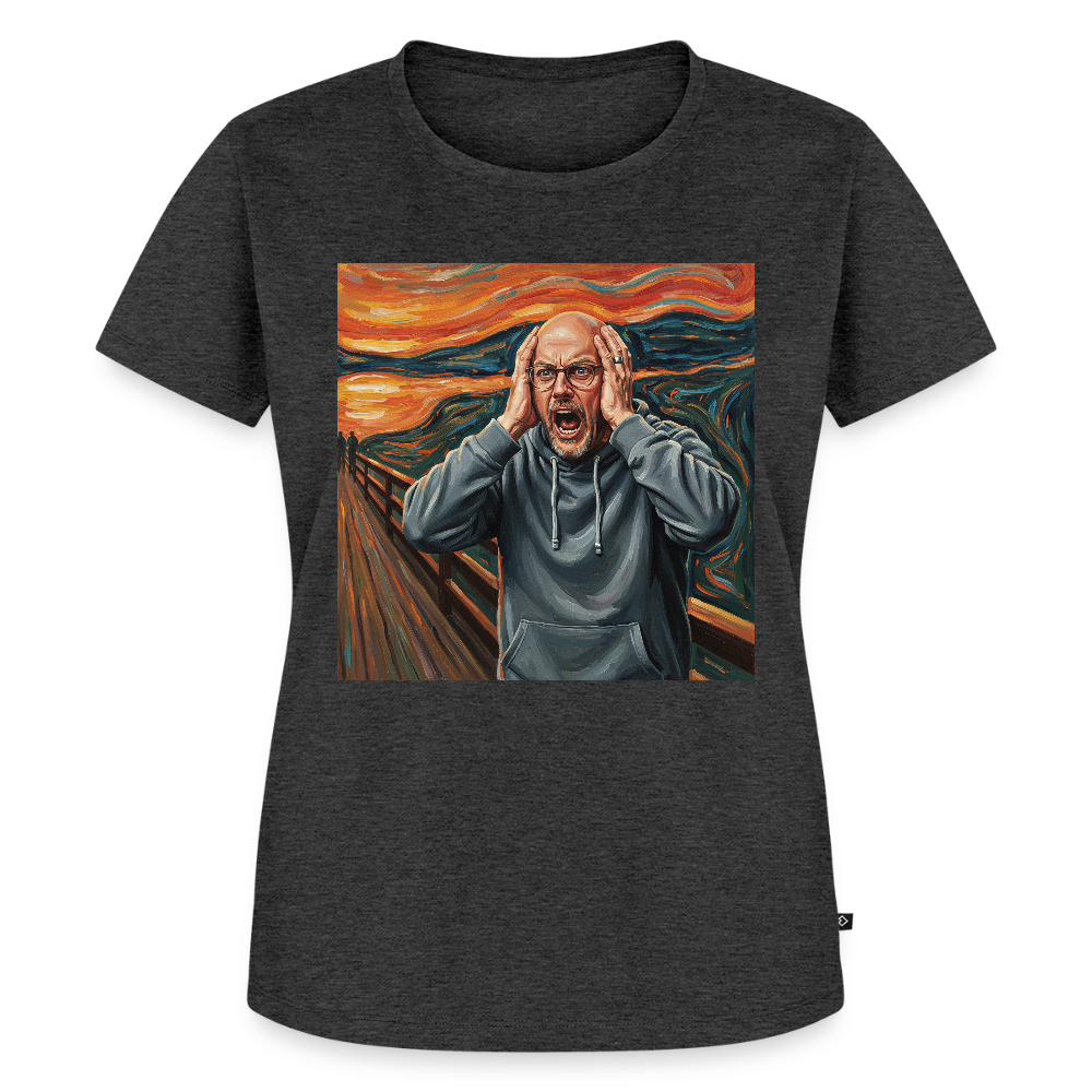 Der Schrei… wenn es wirklich reicht | Frauen Premium T-Shirt - Anthrazit meliert
