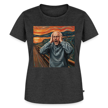 Der Schrei… wenn es wirklich reicht | Frauen Premium T-Shirt - Anthrazit meliert