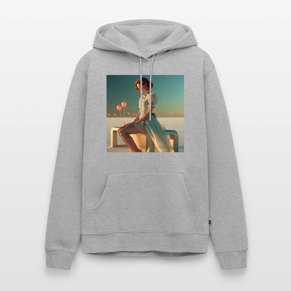 Leise Gedanken bei lauter Farben | Männer Premium Hoodie - Grau meliert