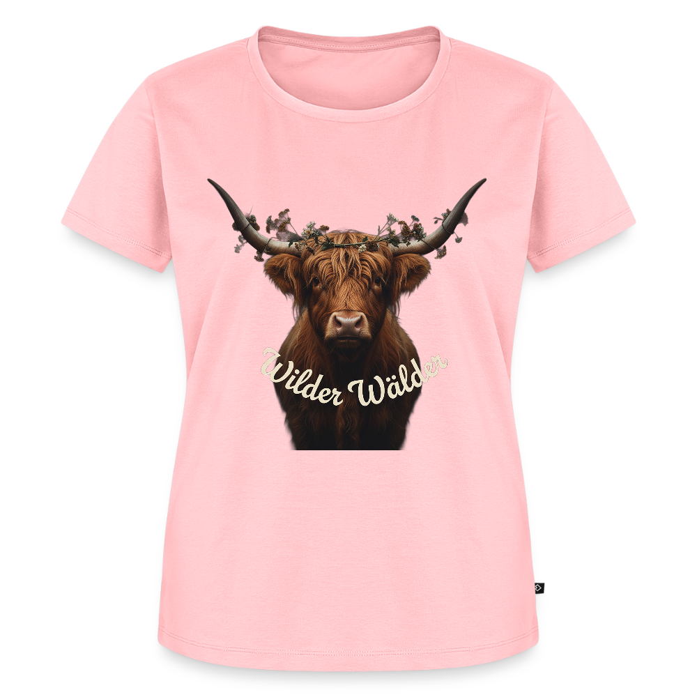 Wilder Wälder – Schwarzwald Highland Rind | Frauen Premium T-Shirt - Rosa