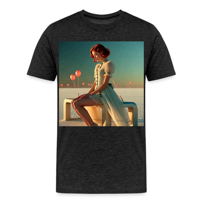 Leise Gedanken bei lauter Farben | Männer Premium T-Shirt - Anthrazit