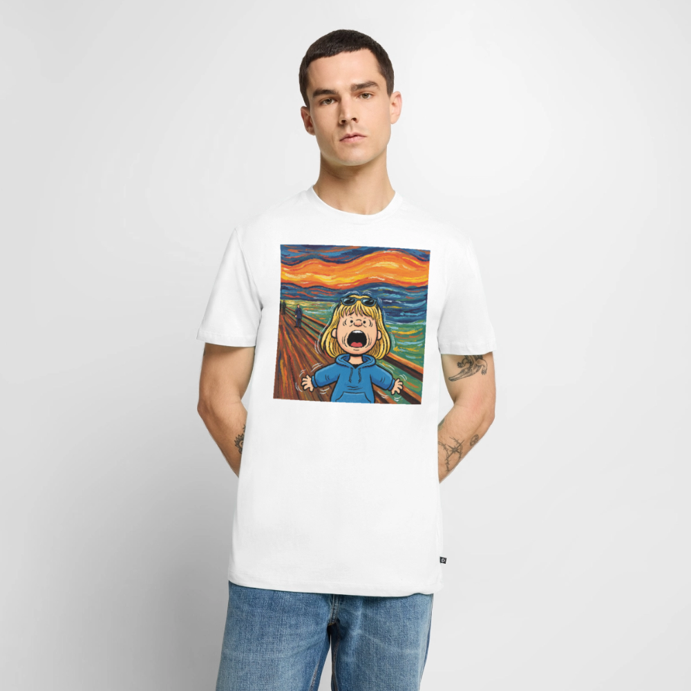 Der Schrei… manchmal bist du es selbst | Männer Premium T-Shirt - Weiß