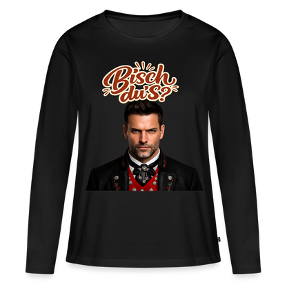Bisch du’s? – Schwarzwaldkerl | Frauen Premium Bio Langarmshirt - Schwarz