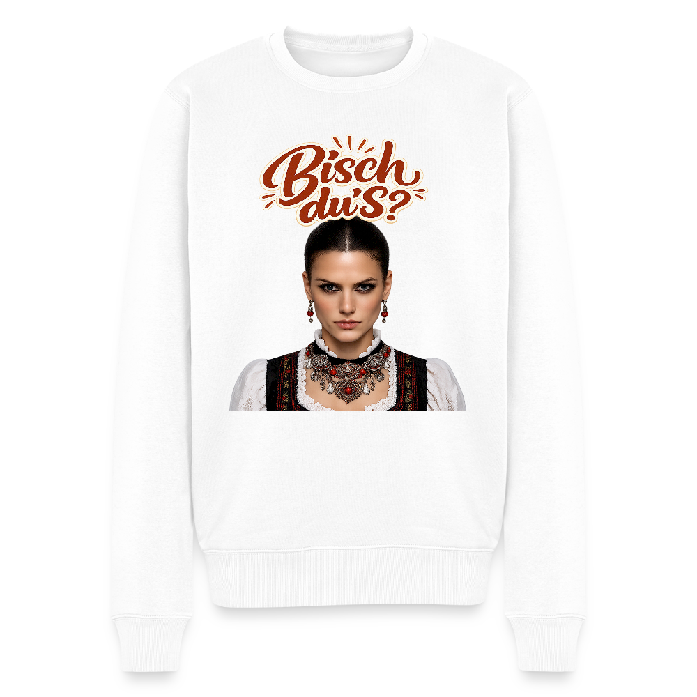 Schwarzwaldstolz – Sie weiß, wer sie isch |  Männer Premium Pullover - Weiß