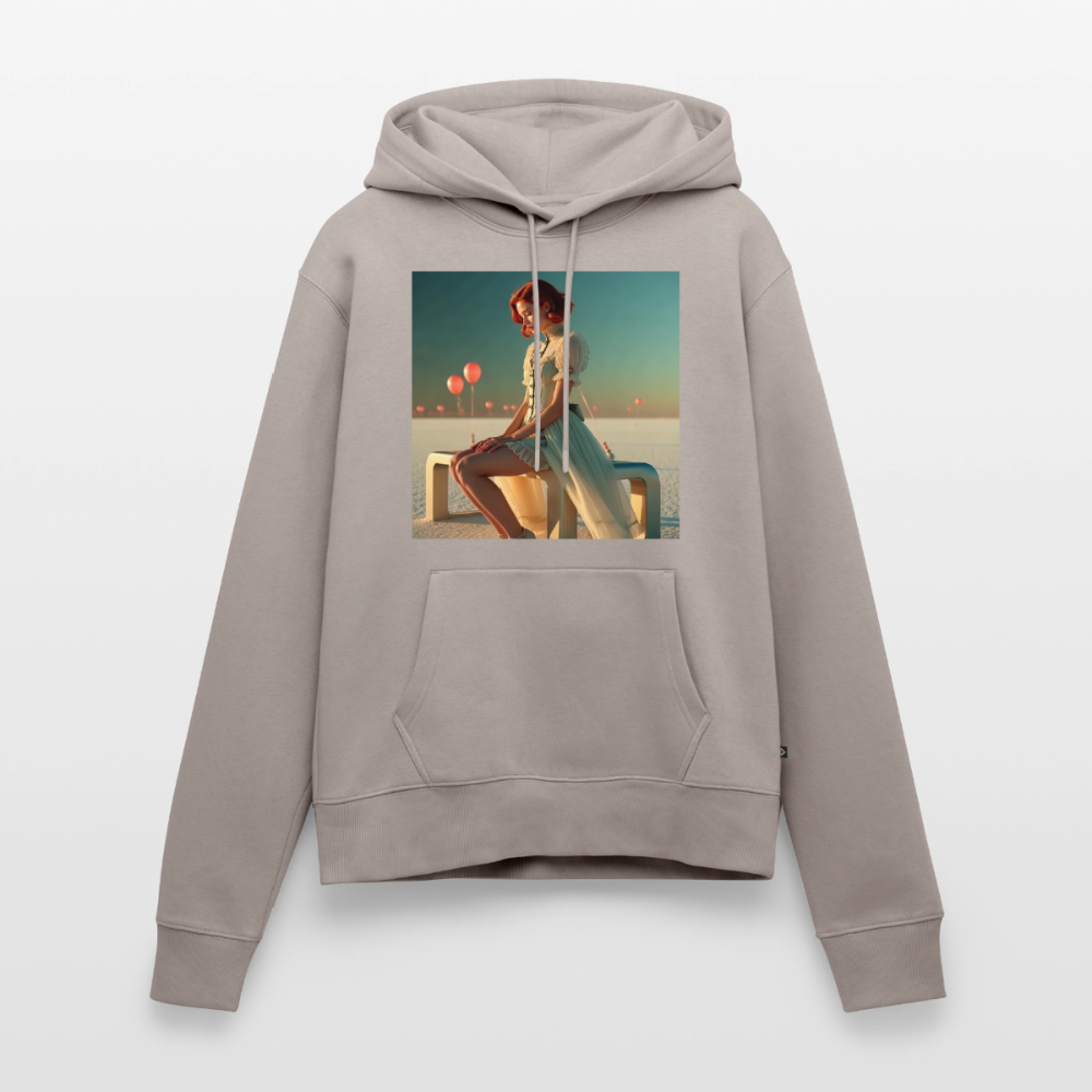 Leise Gedanken bei lauter Farben | Frauen Premium Hoodie - Taupe