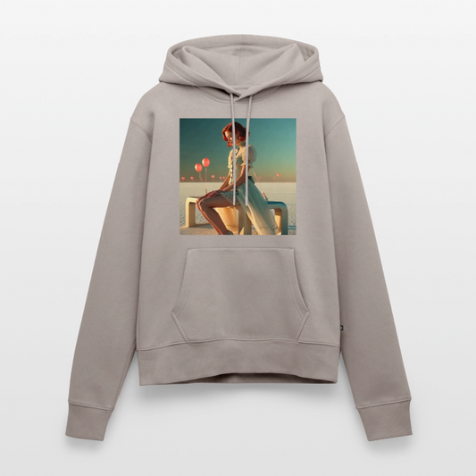 Leise Gedanken bei lauter Farben | Frauen Premium Hoodie - Taupe