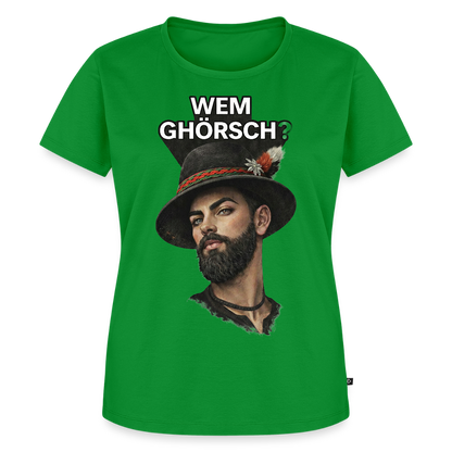 Wem ghörsch? – Alemannische Klärung | Frauen Premium T-Shirt - Grün
