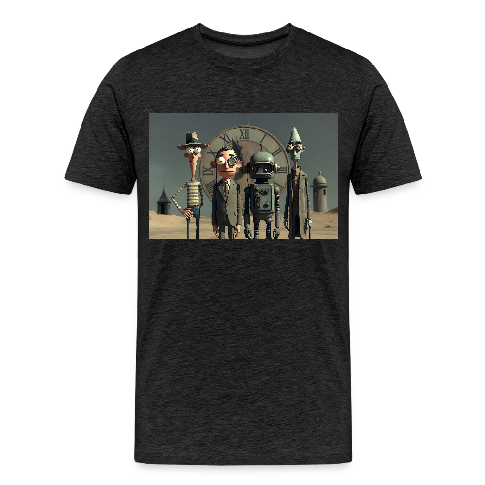 Pünktlich zu spät – Die seltsame Gesellschaft | Männer Premium T-Shirt - Anthrazit