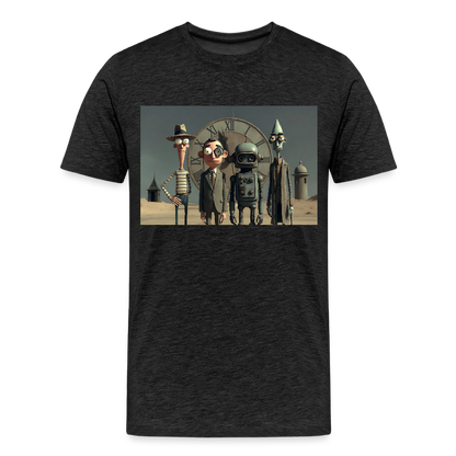 Pünktlich zu spät – Die seltsame Gesellschaft | Männer Premium T-Shirt - Anthrazit