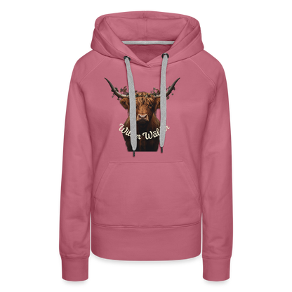 Wilder Wälder – Schwarzwald Highland Rind | Frauen Premium Hoodie - Malve