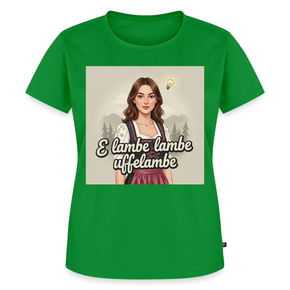 E Lambe, lambe, uffelambe – Alemannischer Geistesblitz | Frauen Premium T-Shirt - Grün
