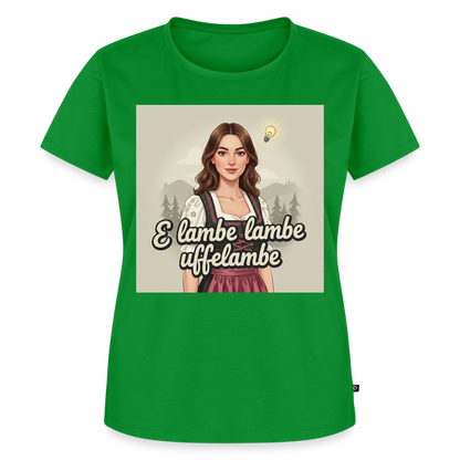 E Lambe, lambe, uffelambe – Alemannischer Geistesblitz | Frauen Premium T-Shirt - Grün