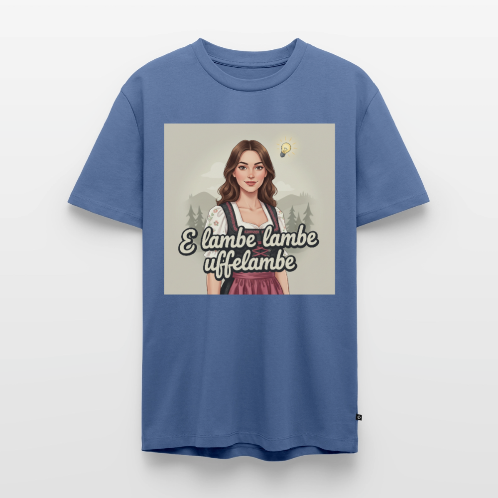 E Lambe, lambe, uffelambe – Alemannischer Geistesblitz | Männer Premium T-Shirt - Taubenblau
