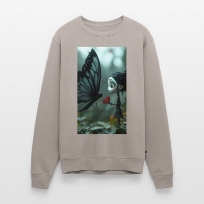 Mut für einen Moment |  Männer Premium Pullover - Taupe