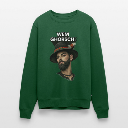 Wem ghörsch? – Alemannische Klärung |  Männer Premium Pullover - Flaschengrün