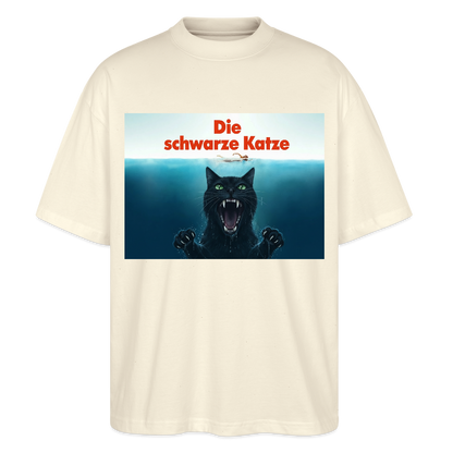 Die schwarze Katze – Krümel taucht auf  | Stanley/Stella Oversized Unisex Bio T-Shirt Blaster - Natur