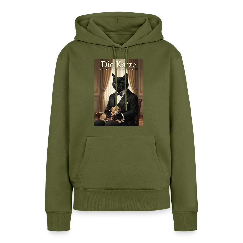 Die Katze – Krümel regelt das | Frauen Premium Hoodie - Khaki