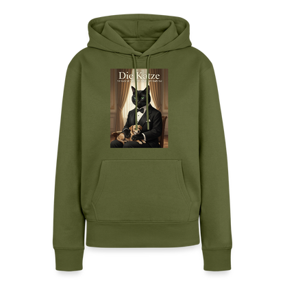 Die Katze – Krümel regelt das | Frauen Premium Hoodie - Khaki