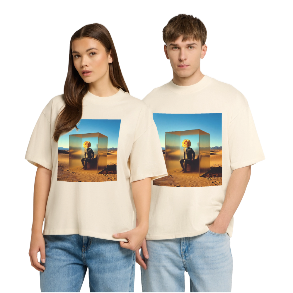 Gefühle unter Glas | Stanley/Stella Oversized Unisex Bio T-Shirt Blaster - Natur