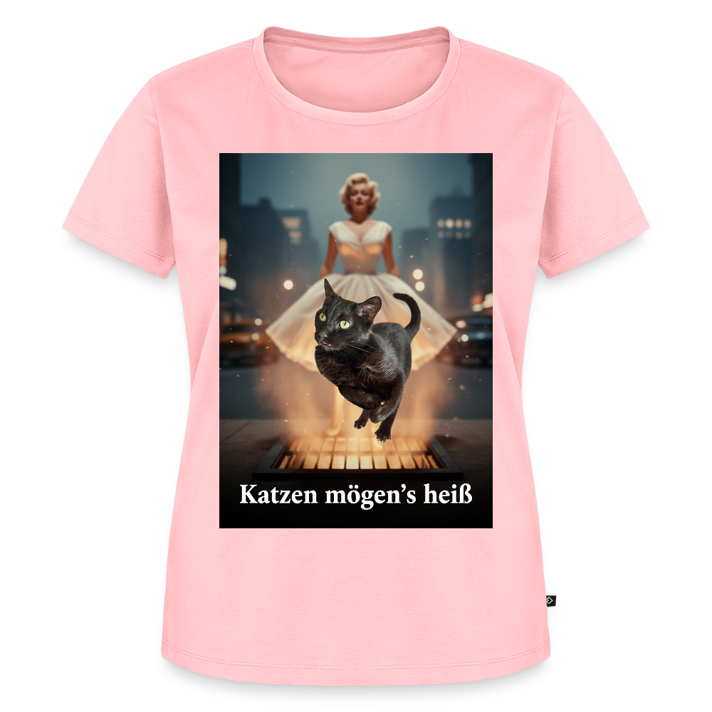 Katzen mögen’s heiß | Frauen Premium T-Shirt - Rosa