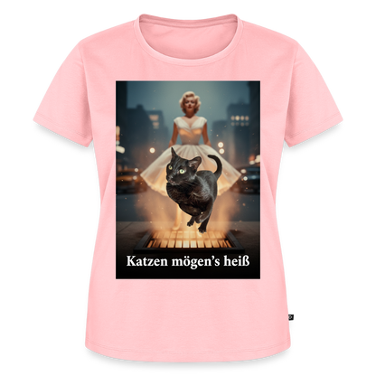 Katzen mögen’s heiß | Frauen Premium T-Shirt - Rosa