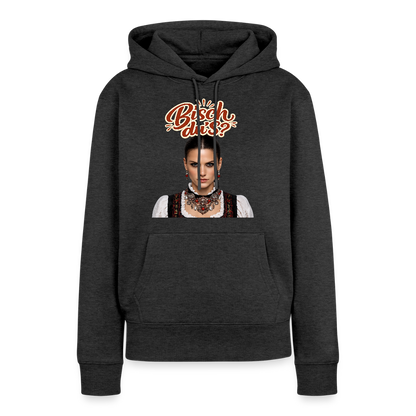 Schwarzwaldstolz – Sie weiß, wer sie isch | Frauen Premium Hoodie - Anthrazit meliert