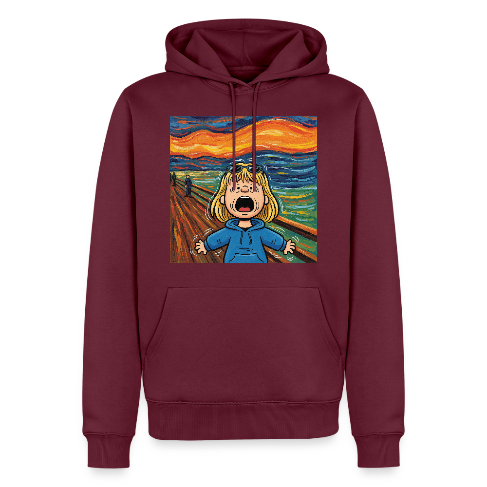 Der Schrei… manchmal bist du es selbst | Männer Premium Hoodie - Burgunderrot