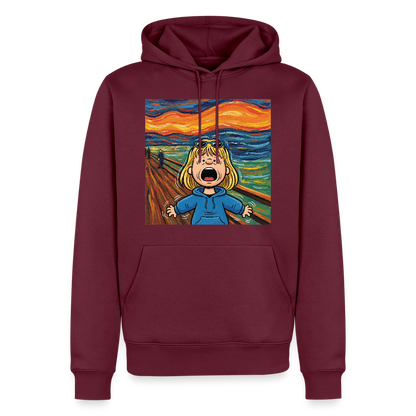 Der Schrei… manchmal bist du es selbst | Männer Premium Hoodie - Burgunderrot