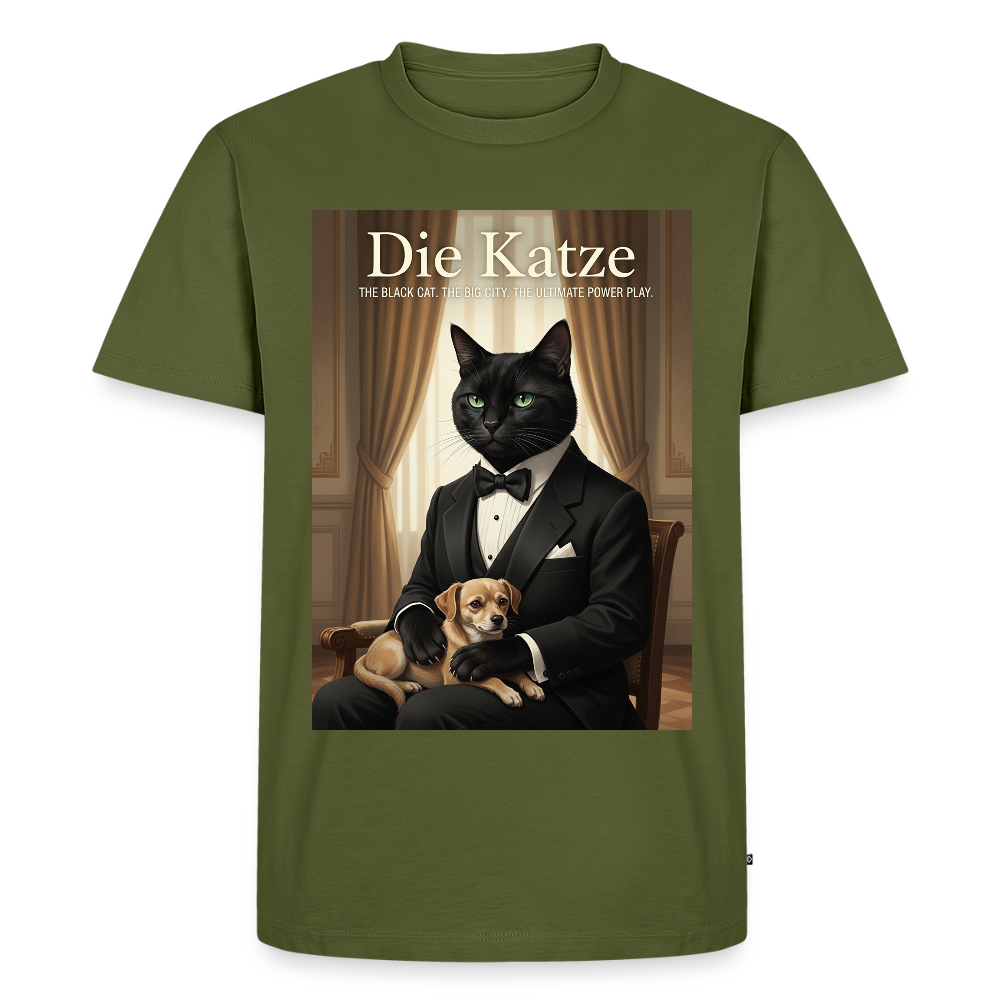 Die Katze – Krümel regelt das | Männer Premium T-Shirt - Khaki