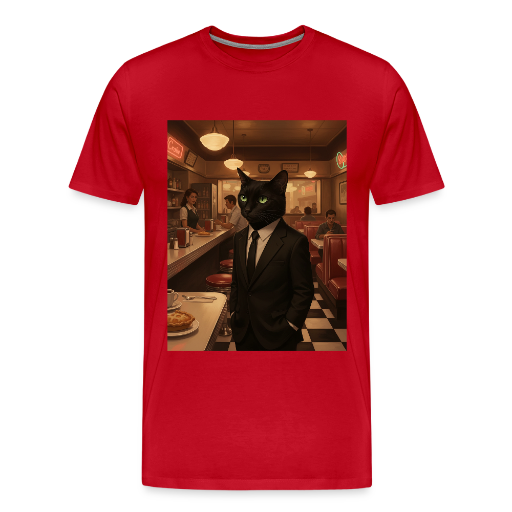 Krümel – Royale mit Pfote | Männer Premium T-Shirt - Rot