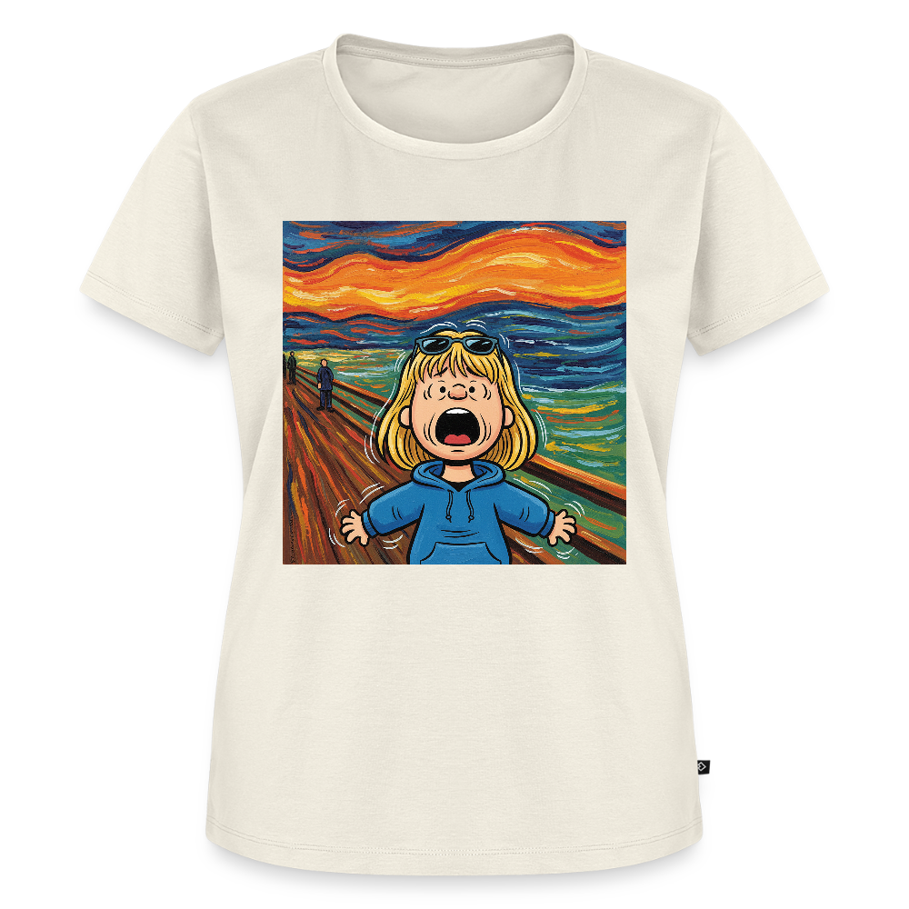Der Schrei… manchmal bist du es selbst | Frauen Premium T-Shirt - Naturweiß