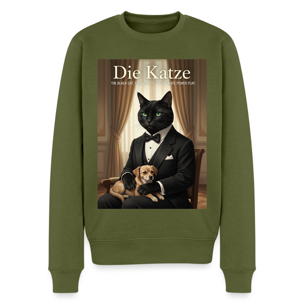 Die Katze – Krümel regelt das |  Männer Premium Pullover - Khaki