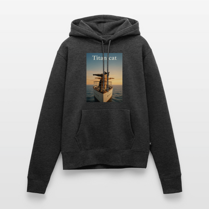 Titanicat – Ich bin der König der Kratzbäume | Frauen Premium Hoodie - Anthrazit meliert