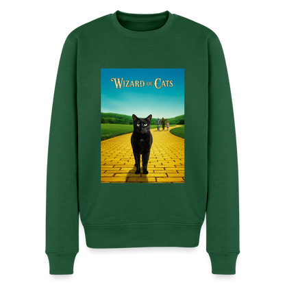 Wizard of Cats – Der gelbe Weg gehört Krümel |  Männer Premium Pullover - Flaschengrün