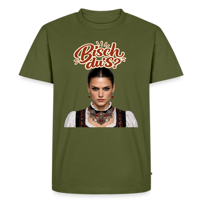 Schwarzwaldstolz – Sie weiß, wer sie isch | Männer Premium T-Shirt - Khaki