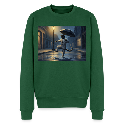 Krümel tanzt im Regen |  Männer Premium Pullover - Flaschengrün