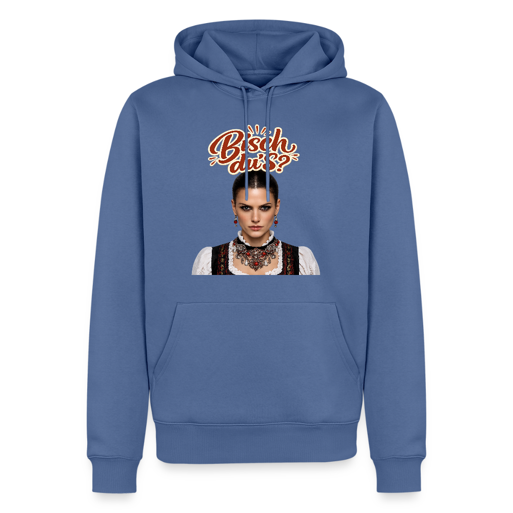 Schwarzwaldstolz – Sie weiß, wer sie isch | Männer Premium Hoodie - Taubenblau