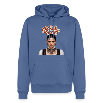 Schwarzwaldstolz – Sie weiß, wer sie isch | Männer Premium Hoodie - Taubenblau