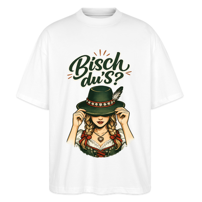 Bisch du’s? – Der Blick sagt alles | Stanley/Stella Oversized Unisex Bio T-Shirt Blaster - Weiß