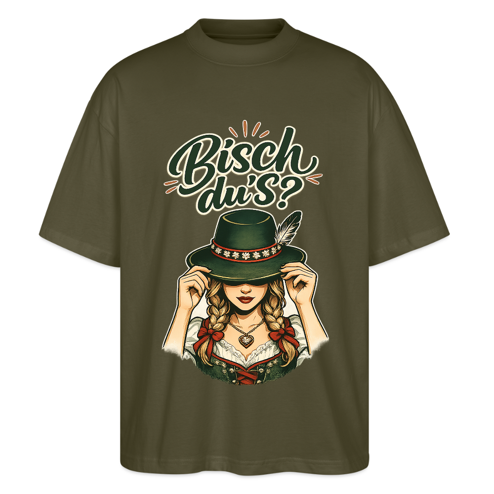 Bisch du’s? – Der Blick sagt alles | Stanley/Stella Oversized Unisex Bio T-Shirt Blaster - Khaki
