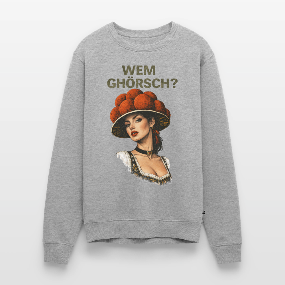 Wem ghörsch? – Schwarzwald Edition |  Männer Premium Pullover - Grau meliert