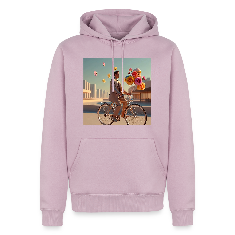 Fahrt ins Ungewisse (mit Blumen) | Männer Premium Hoodie - Altrosa