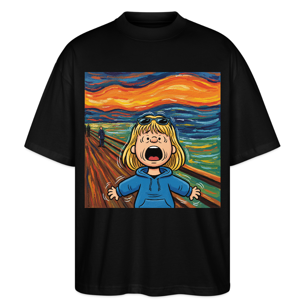 Der Schrei… manchmal bist du es selbst | Stanley/Stella Oversized Unisex Bio T-Shirt Blaster - Schwarz