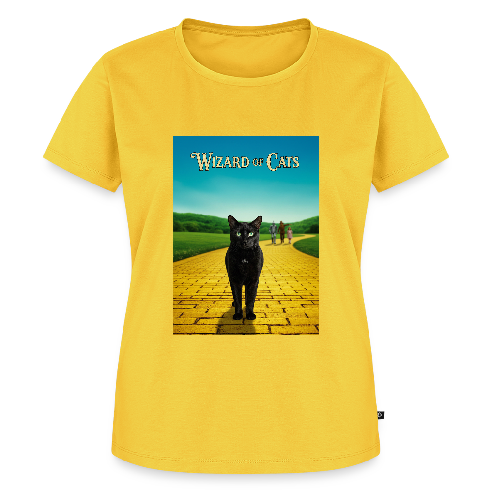 Wizard of Cats – Der gelbe Weg gehört Krümel | Frauen Premium T-Shirt - Gelb