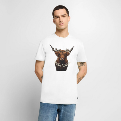 Wilder Wälder – Schwarzwald Highland Rind | Männer Premium T-Shirt - Weiß